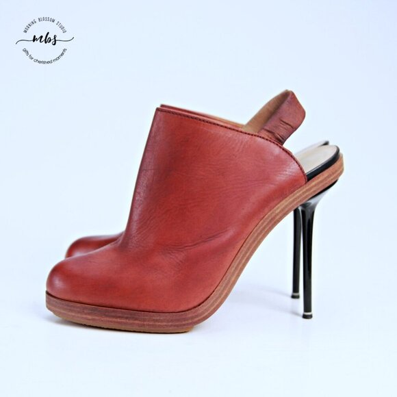 Nicholas Kirkwood Heeled Booties Brown Women EU 40.5 US 9-9.5 - Picture 4 of 15